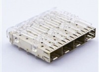 SFP 1X4 带导光棒压接脚